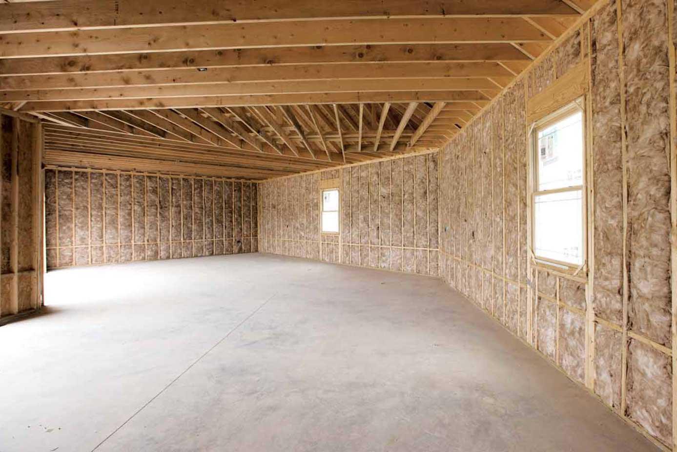 Holzrahmenbau mit diffusionsoffener Flachsdämmung aus Naturfasern